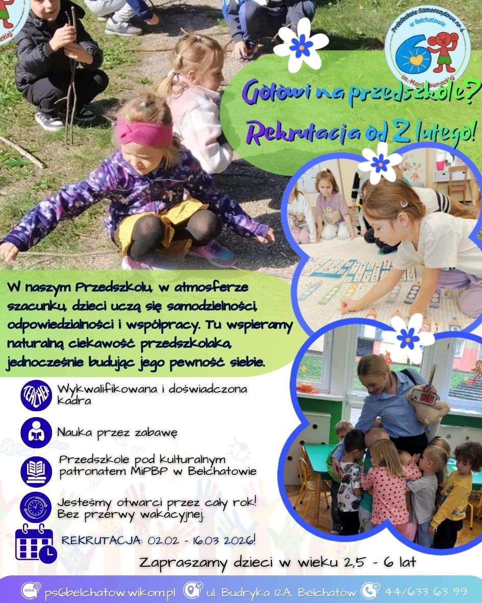 plakat dzieci rekrutacja