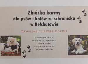 Zbiórka karmy dla zwierząt