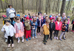 lekcja edukacyjna w lesie - "Pszczółki" i "Motylki"