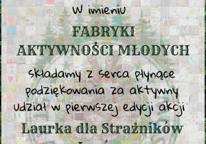 Certyfikat udziału a akcji Laurka dla Strażników Lasów