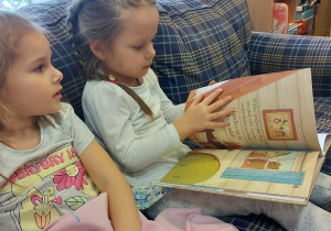 Dziewczyny oglądają książki